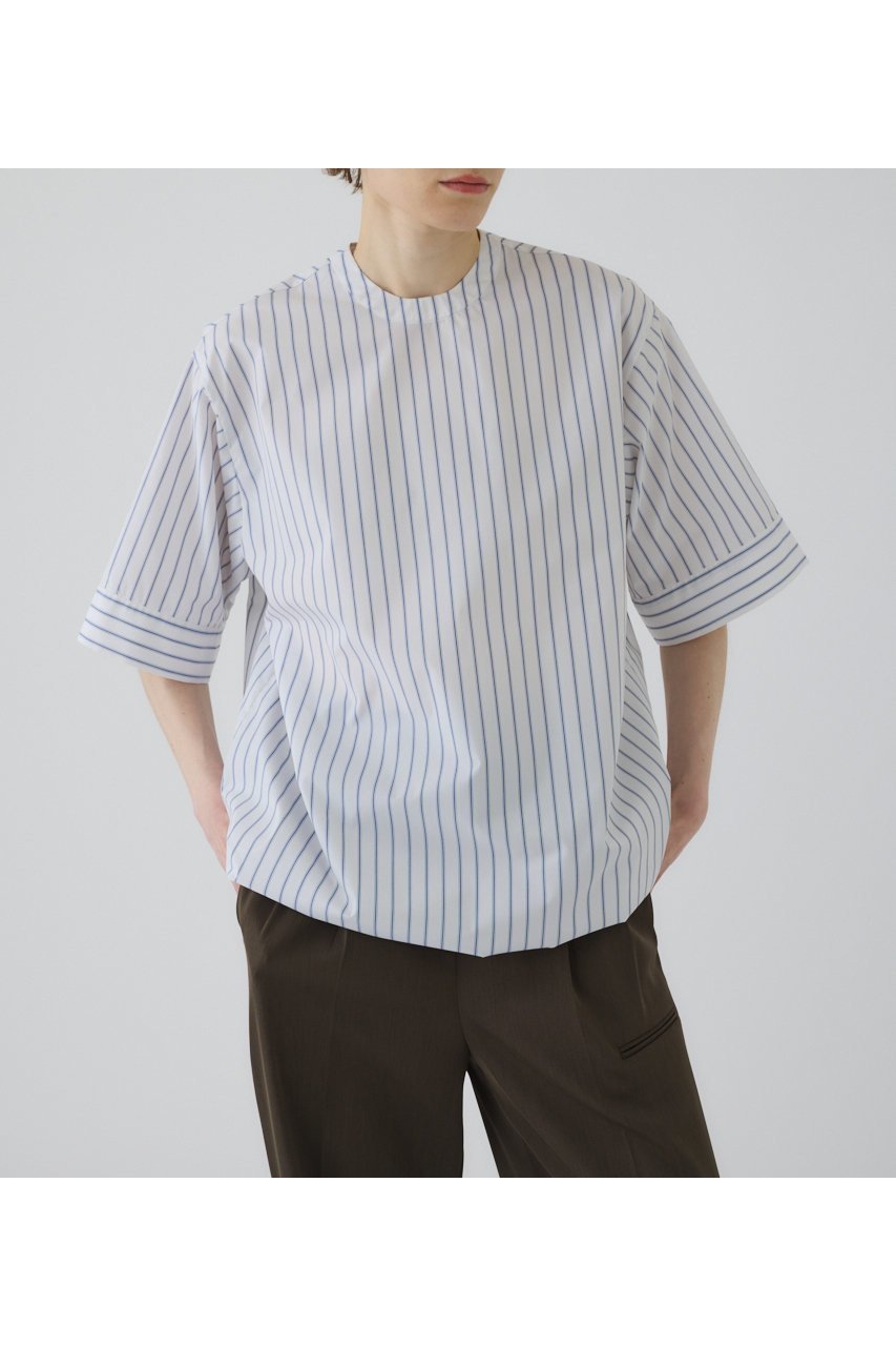 【リムアーク/RIM.ARK】の【6/18 10:00販売開始】Drawstring big tops/トップス 人気、トレンドファッション・服の通販 founy(ファニー) 　ファッション　Fashion　レディースファッション　WOMEN　トップス・カットソー　Tops/Tshirt　シャツ/ブラウス　Shirts/Blouses　ロング / Tシャツ　T-Shirts　カットソー　Cut and Sewn　ショート　Short　シンプル　Simple　ストライプ　Stripe　スリーブ　Sleeve　バルーン　Balloon　リラックス　Relax　夏　Summer　NEW・新作・新着・新入荷　New Arrivals　other-2|ID: prp329100004577578 ipo3291000000032423379