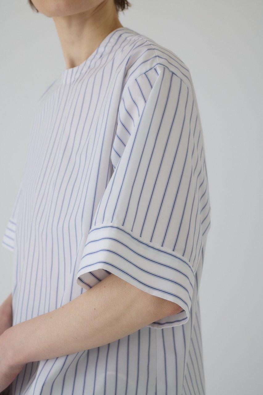 【リムアーク/RIM.ARK】の【6/18 10:00販売開始】Drawstring big tops/トップス 人気、トレンドファッション・服の通販 founy(ファニー) 　ファッション　Fashion　レディースファッション　WOMEN　トップス・カットソー　Tops/Tshirt　シャツ/ブラウス　Shirts/Blouses　ロング / Tシャツ　T-Shirts　カットソー　Cut and Sewn　ショート　Short　シンプル　Simple　ストライプ　Stripe　スリーブ　Sleeve　バルーン　Balloon　リラックス　Relax　夏　Summer　NEW・新作・新着・新入荷　New Arrivals　other-7|ID: prp329100004577578 ipo3291000000032423386
