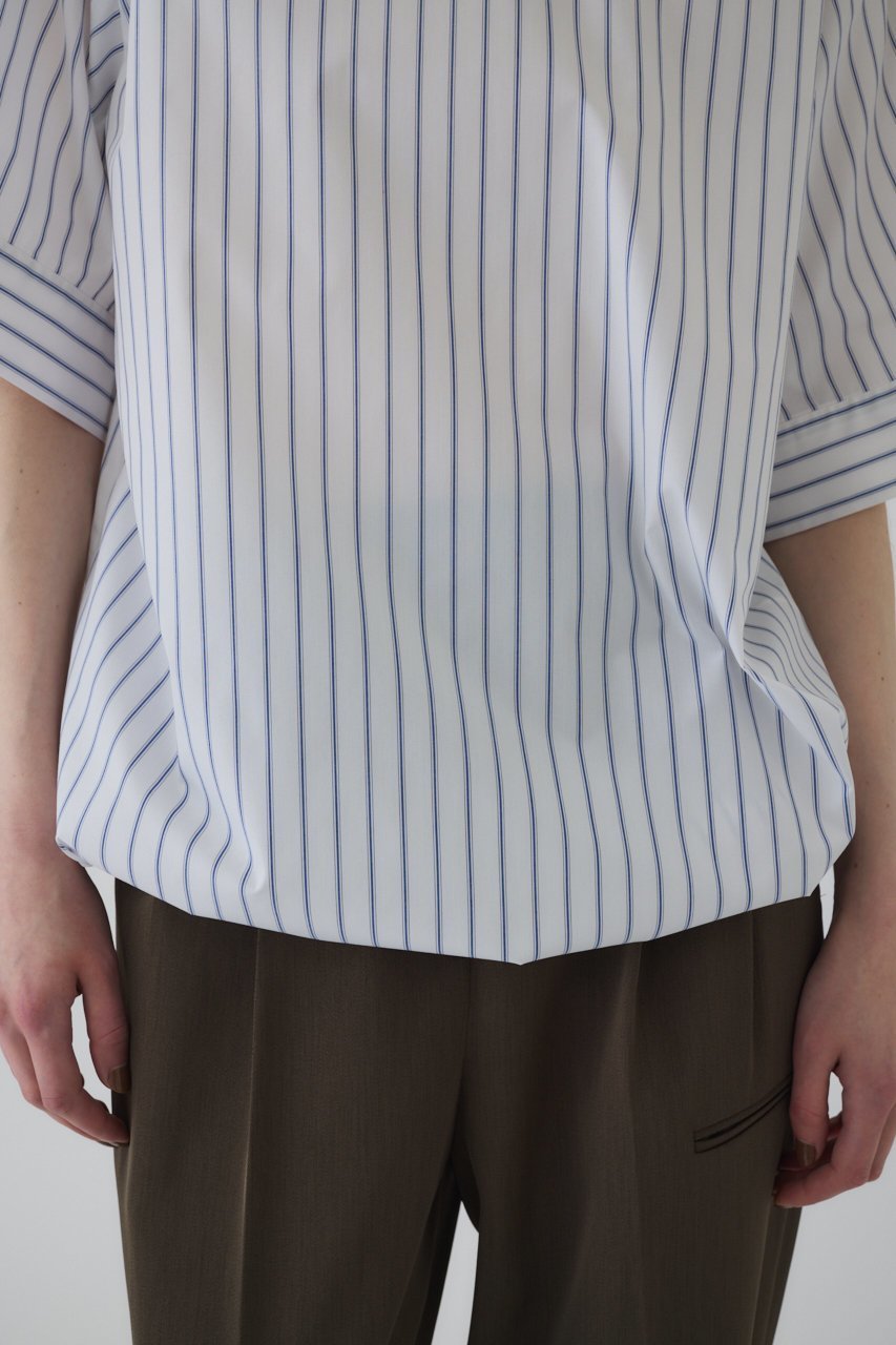 【リムアーク/RIM.ARK】の【6/18 10:00販売開始】Drawstring big tops/トップス 人気、トレンドファッション・服の通販 founy(ファニー) 　ファッション　Fashion　レディースファッション　WOMEN　トップス・カットソー　Tops/Tshirt　シャツ/ブラウス　Shirts/Blouses　ロング / Tシャツ　T-Shirts　カットソー　Cut and Sewn　ショート　Short　シンプル　Simple　ストライプ　Stripe　スリーブ　Sleeve　バルーン　Balloon　リラックス　Relax　夏　Summer　NEW・新作・新着・新入荷　New Arrivals　other-8|ID: prp329100004577578 ipo3291000000032423388