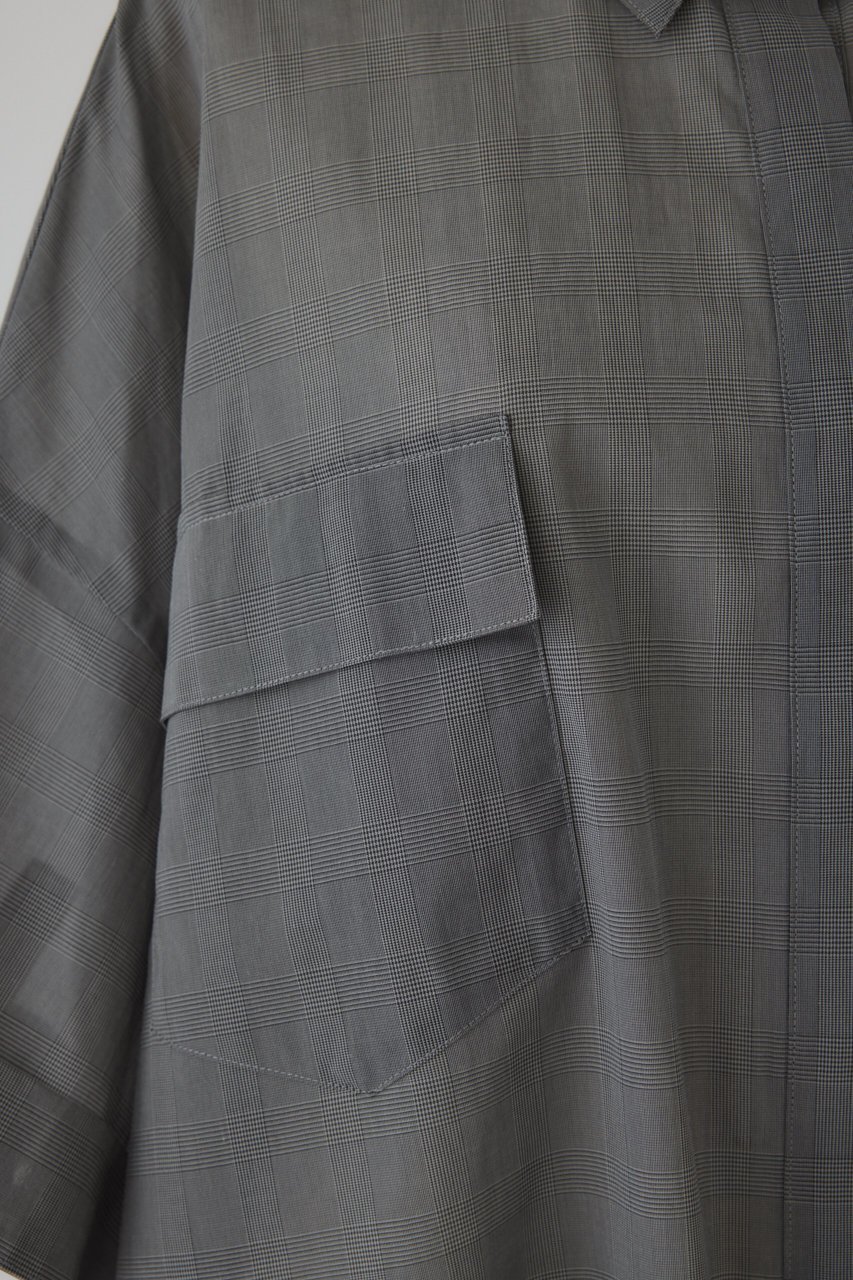 【リムアーク/RIM.ARK】のOversized check pattern SH/シャツ 人気、トレンドファッション・服の通販 founy(ファニー) 　ファッション　Fashion　レディースファッション　Fashion for Women　トップス・カットソー　Cut & Sew Tops　シャツ・ブラウス・オフィスカジュアル　Elegant Blouses & Button-Ups　エアリー　Airy Texture　クラシカル　Classical, Vintage-Inspired　ショート　Short, Short Length　スリーブ　Sleeve, Long Sleeve / Short Sleeve　チェック　Check, Plaid, Tartan　バランス　Balance, Style Balance　other-6|ID: prp329100004577583 ipo3291000000035790254