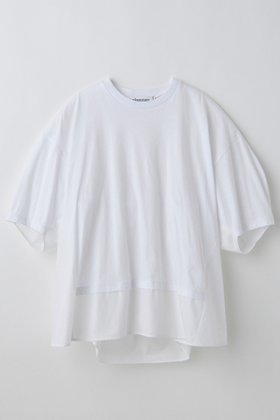 【ナゴンスタンス/nagonstans】 ソフト天竺 WovenコンビT/SH Tシャツ人気、トレンドファッション・服の通販 founy(ファニー) ファッション Fashion レディースファッション Ladies' Fashion Online トップス・カットソー Tops/Tshirt シャツ/ブラウス Shirts/Blouses ロング / Tシャツ T-Shirts カットソー Cut and Sewn カットソー Cut And Sew コンビ Combination ショート Short スリーブ Sleeve リラックス Relax 再入荷 Restock/Back In Stock/Re Arrival |ID:prp329100004577585