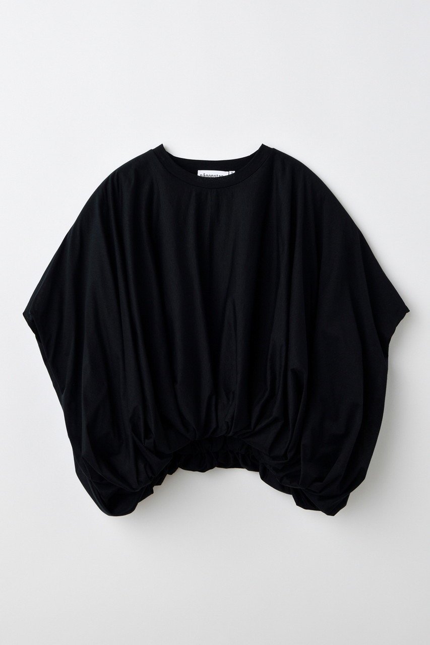 【ナゴンスタンス/nagonstans】のSheer Jersey バルーンクロップドT/SH Tシャツ インテリア・キッズ・メンズ・レディースファッション・服の通販 founy(ファニー) 　ファッション　Fashion　レディースファッション　Ladies' Fashion Online　トップス・カットソー　Tops/Tshirt　シャツ/ブラウス　Shirts/Blouses　ロング / Tシャツ　T-Shirts　カットソー　Cut and Sewn　おすすめ　Recommend　ショート　Short　スリーブ　Sleeve　セットアップ　Set Up　ルーズ　Loose　ワイド　Wide　再入荷　Restock/Back In Stock/Re Arrival　Black|ID: prp329100004577588 ipo3291000000032423435