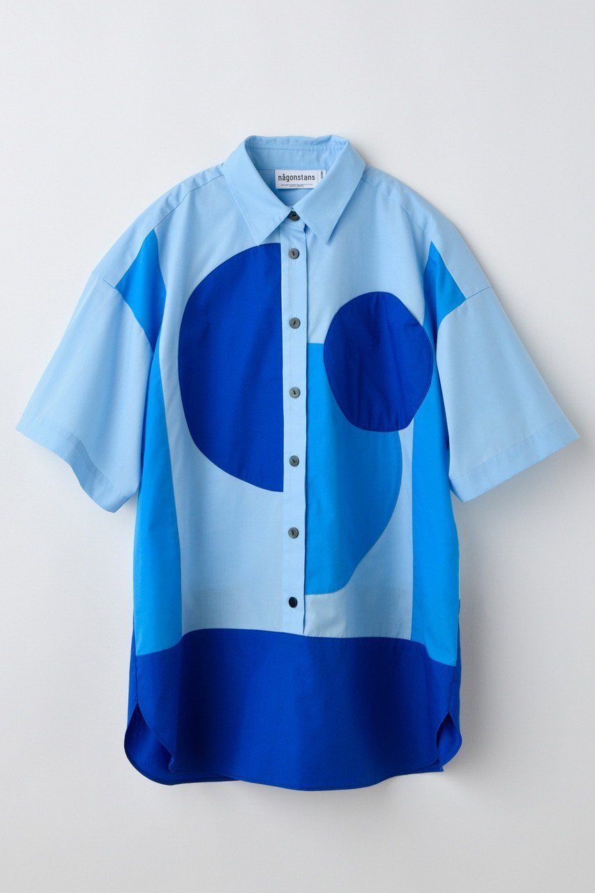 【ナゴンスタンス/nagonstans】のT/Cブロード ドットモチーフSH/シャツ インテリア・キッズ・メンズ・レディースファッション・服の通販 founy(ファニー) 　ファッション　Fashion　レディースファッション　Fashion for Women　トップス・カットソー　Cut & Sew Tops　シャツ・ブラウス・オフィスカジュアル　Elegant Blouses & Button-Ups　ショート　Short, Short Length　スリーブ　Sleeve, Long Sleeve / Short Sleeve　ドット　Polka Dot, Dot Pattern　ブロード　Broadcloth, Fine Cotton　ポケット　Pocket, Pocket Detail　モチーフ　Motif, Design Theme　ワンポイント　One Point, Statement Accent　再入荷　Restock / Back in Stock　Sky|ID: prp329100004577591 ipo3291000000032423451