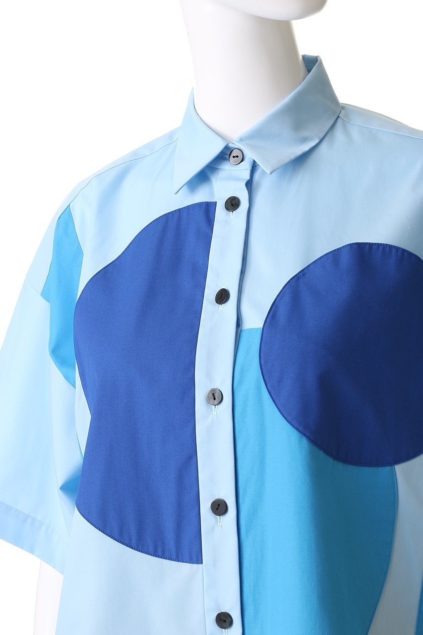 【ナゴンスタンス/nagonstans】のT/Cブロード ドットモチーフSH/シャツ 人気、トレンドファッション・服の通販 founy(ファニー) 　ファッション　Fashion　レディースファッション　Fashion for Women　トップス・カットソー　Cut & Sew Tops　シャツ・ブラウス・オフィスカジュアル　Elegant Blouses & Button-Ups　ショート　Short, Short Length　スリーブ　Sleeve, Long Sleeve / Short Sleeve　ドット　Polka Dot, Dot Pattern　ブロード　Broadcloth, Fine Cotton　ポケット　Pocket, Pocket Detail　モチーフ　Motif, Design Theme　ワンポイント　One Point, Statement Accent　再入荷　Restock / Back in Stock　other-5|ID: prp329100004577591 ipo3291000000032631678
