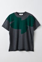 【エンフォルド/ENFOLD】のCOLLAR DOCKING T-SHIRT/Tシャツ 人気、トレンドファッション・服の通販 founy(ファニー) ファッション Fashion レディースファッション Ladies' Fashion Online トップス・カットソー Tops/Tshirt シャツ/ブラウス Shirts/Blouses ロング / Tシャツ T-Shirts カットソー Cut and Sewn アシンメトリー Asymmetry ショート Short スリーブ Sleeve セットアップ Set Up ドッキング Docking 再入荷 Restock/Back In Stock/Re Arrival thumbnail チャコールグレー|ID: prp329100004577596 ipo3291000000032423471