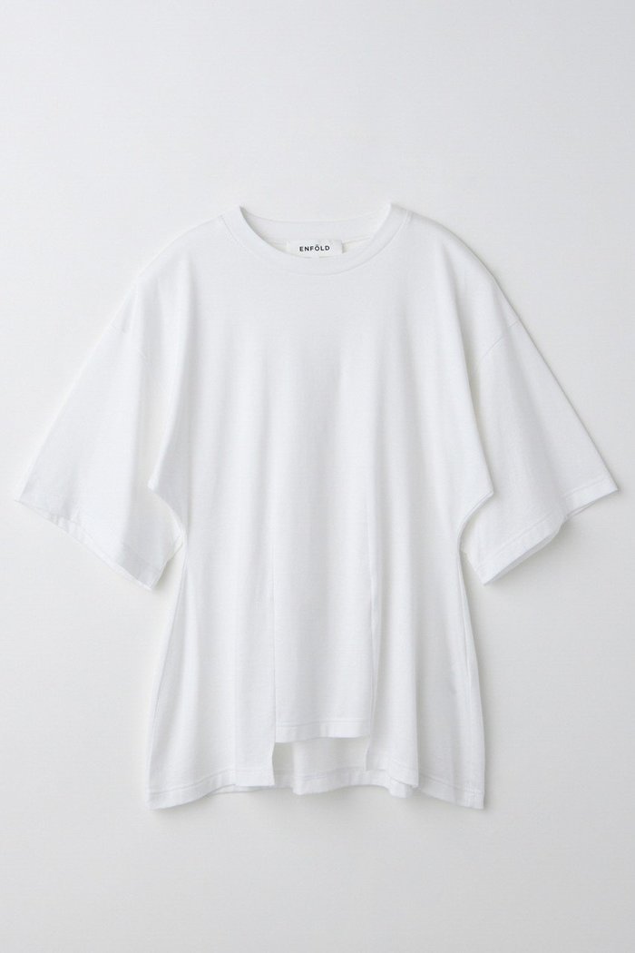【エンフォルド/ENFOLD】のSHAPE T-SHIRT/Tシャツ インテリア・キッズ・メンズ・レディースファッション・服の通販 founy(ファニー) https://founy.com/ ファッション Fashion レディースファッション Ladies' Fashion Online トップス・カットソー Tops/Tshirt シャツ/ブラウス Shirts/Blouses ロング / Tシャツ T-Shirts カットソー Cut and Sewn シェイプ Shape ショート Short スリーブ Sleeve リラックス Relax エレガント 上品 Elegant 再入荷 Restock/Back In Stock/Re Arrival |ID: prp329100004577598 ipo3291000000032423476