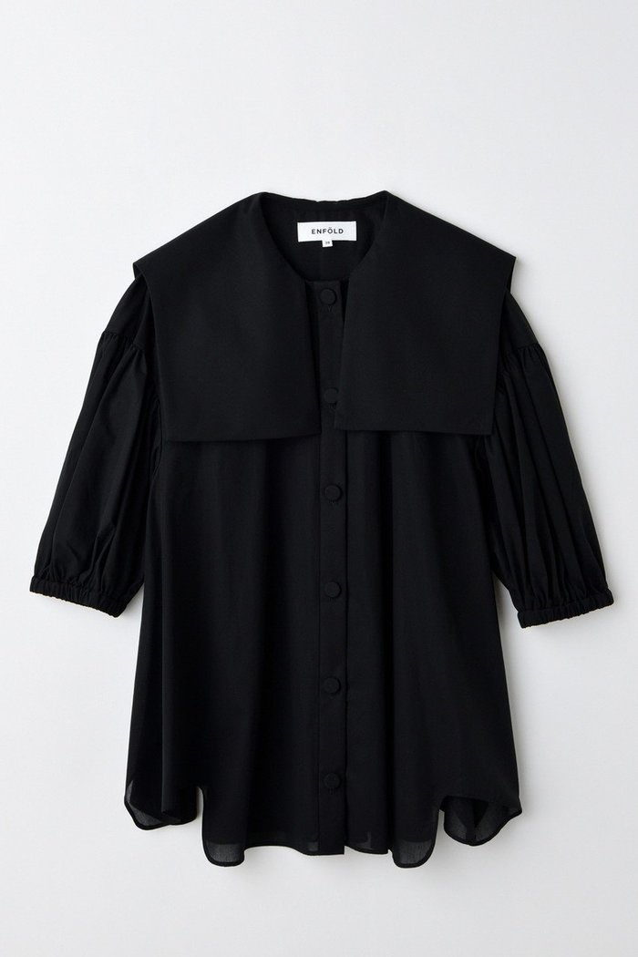 【エンフォルド/ENFOLD】のSAILOR-COLOR BLOUSE/ブラウス インテリア・キッズ・メンズ・レディースファッション・服の通販 founy(ファニー) https://founy.com/ ファッション Fashion レディースファッション Ladies' Fashion Online トップス・カットソー Tops/Tshirt シャツ/ブラウス Shirts/Blouses おすすめ Recommend クラシカル Classical ショート Short スクエア Square スリーブ Sleeve セットアップ Set Up フレア Flare エレガント 上品 Elegant 再入荷 Restock/Back In Stock/Re Arrival |ID: prp329100004577599 ipo3291000000032423483