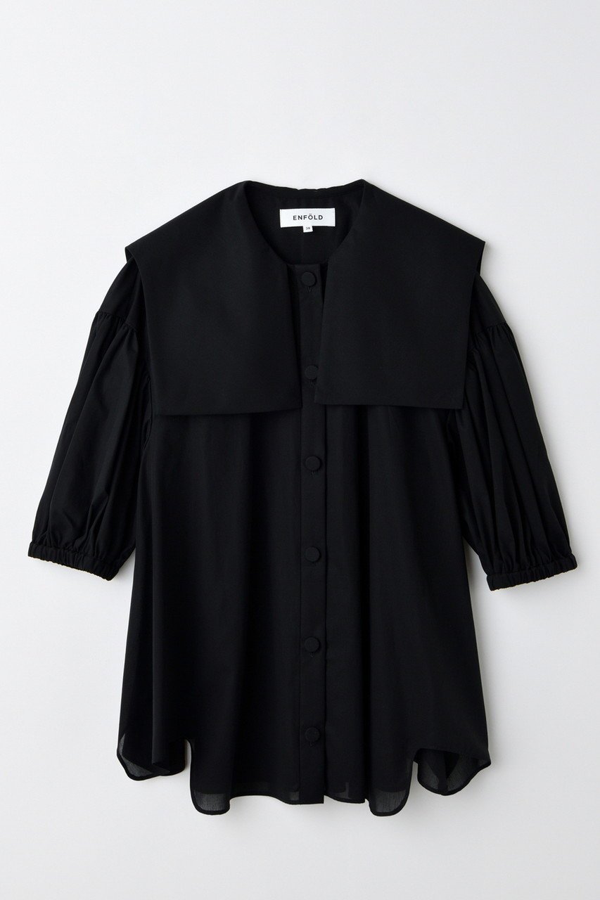 【エンフォルド/ENFOLD】のSAILOR-COLOR BLOUSE/ブラウス 人気、トレンドファッション・服の通販 founy(ファニー) 　ファッション　Fashion　レディースファッション　Ladies' Fashion Online　トップス・カットソー　Tops/Tshirt　シャツ/ブラウス　Shirts/Blouses　おすすめ　Recommend　クラシカル　Classical　ショート　Short　スクエア　Square　スリーブ　Sleeve　セットアップ　Set Up　フレア　Flare　エレガント 上品　Elegant　再入荷　Restock/Back In Stock/Re Arrival　 other-1|ID: prp329100004577599 ipo3291000000032423483