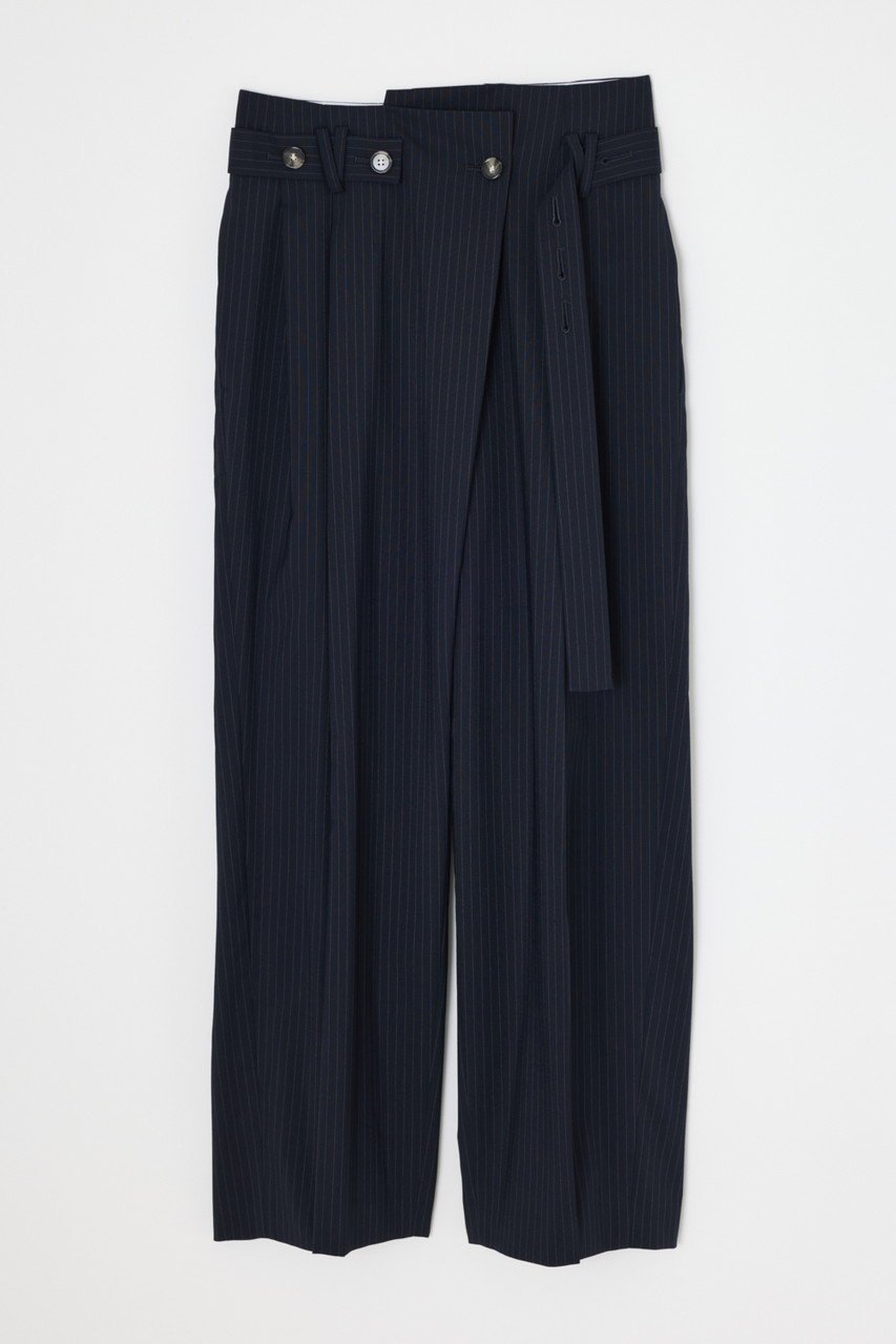 【エンフォルド/ENFOLD】のBELT WIDE-STRAIGHT TROUSERS/トラウザーズ・パンツ インテリア・キッズ・メンズ・レディースファッション・服の通販 founy(ファニー) 　ファッション　Fashion　レディースファッション　Ladies' Fashion Online　パンツ　Pants　2024年　2024　2024春夏・S/S　Ss,Spring/Summer,2024　ストレート　Straight　リラックス　Relax　ワイド　Wide　再入荷　Restock/Back In Stock/Re Arrival　ダークネイビー|ID: prp329100004577601 ipo3291000000032423492