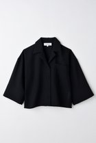 【エンフォルド/ENFOLD】のOPEN-COLLAR CROPPED SHIRTS/シャツ 人気、トレンドファッション・服の通販 founy(ファニー) ファッション Fashion レディースファッション Ladies' Fashion Online トップス・カットソー Tops/Tshirt シャツ/ブラウス Shirts/Blouses おすすめ Recommend クロップド Cropped ストレート Straight スリーブ Sleeve セットアップ Set Up バランス Balance ロング Long エレガント 上品 Elegant 再入荷 Restock/Back In Stock/Re Arrival thumbnail ブラック|ID: prp329100004577603 ipo3291000000032423500