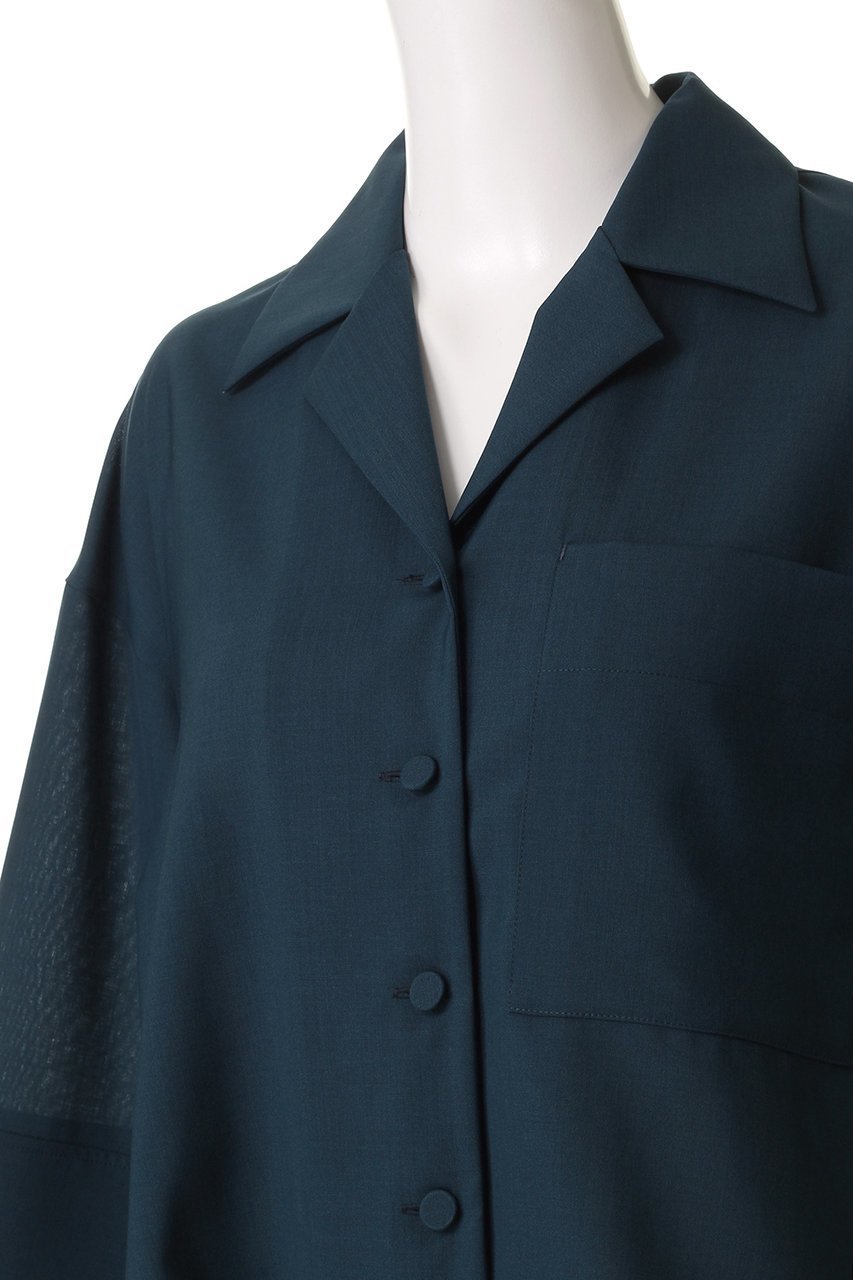 【エンフォルド/ENFOLD】のOPEN-COLLAR CROPPED SHIRTS/シャツ 人気、トレンドファッション・服の通販 founy(ファニー) ファッション Fashion レディースファッション Fashion for Women トップス・カットソー Cut & Sew Tops シャツ・ブラウス・オフィスカジュアル Elegant Blouses & Button-Ups おすすめ Recommended / Our Picks クロップド Cropped, Short Length ストレート Straight, Straight Cut スリーブ Sleeve, Long Sleeve / Short Sleeve セットアップ Set-Up, Coordinated Outfit バランス Balance, Style Balance ロング Long, Long-Length エレガント 上品 Elegant other-5|ID: prp329100004577603 ipo3291000000032631714