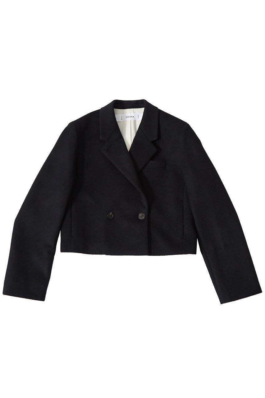 【ザ ストア バイ シー/THE STORE by C】のショートコート インテリア・キッズ・メンズ・レディースファッション・服の通販 founy(ファニー) 　ファッション　Fashion　レディースファッション　WOMEN　アウター　Coat Outerwear　コート　Coats　おすすめ　Recommend　アンゴラ　Angola　コンパクト　Compact　ショート　Short　トレンド　Trend　ロング　Long　エレガント 上品　Elegant　ブラック|ID: prp329100004577613 ipo3291000000032423591
