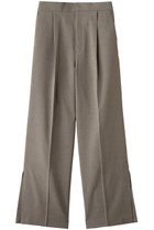【ベイジ,/BEIGE,】のBATEAU(バトー)/イージーウエストサイドスリットタックパンツ Taupe|ID: prp329100004577629 ipo3291000000032423707