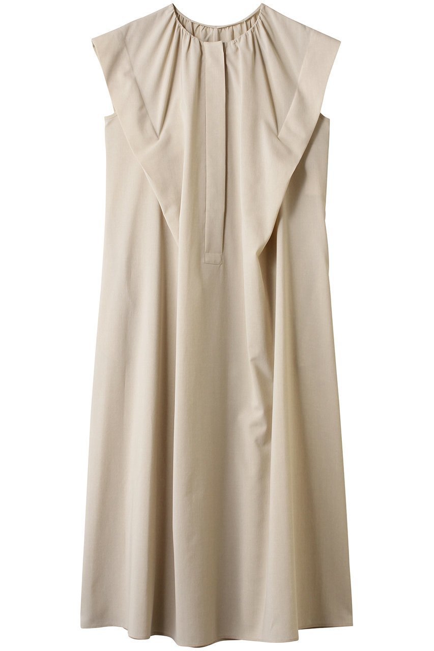 【ベイジ,/BEIGE,】のBATEAU(バトー)/フレンチスリーブAラインタックワンピース インテリア・キッズ・メンズ・レディースファッション・服の通販 founy(ファニー) 　ファッション　Fashion　レディースファッション　Fashion for Women　ワンピース　Dresses　チュニック　Tunic Tops & Dresses　2025年　2025　2025-2026秋冬・A/W　Autumn/Winter 2025–26 AW25–26　スリーブ　Sleeve, Long Sleeve / Short Sleeve　チュニック　Tunic, Long Top　フレンチ　French, French Style　ロング　Long, Long-Length　ビジネス 仕事 通勤　Business / Work / Commuting　旅行　Travel　A/W・秋冬　Autumn/Winter　Beige|ID: prp329100004577633 ipo3291000000032423745