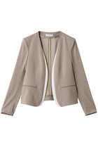 【ベイジ,/BEIGE,】のCINDY(シンディ)/ダブルカラージャケット Taupe × White|ID: prp329100004577637 ipo3291000000032423775