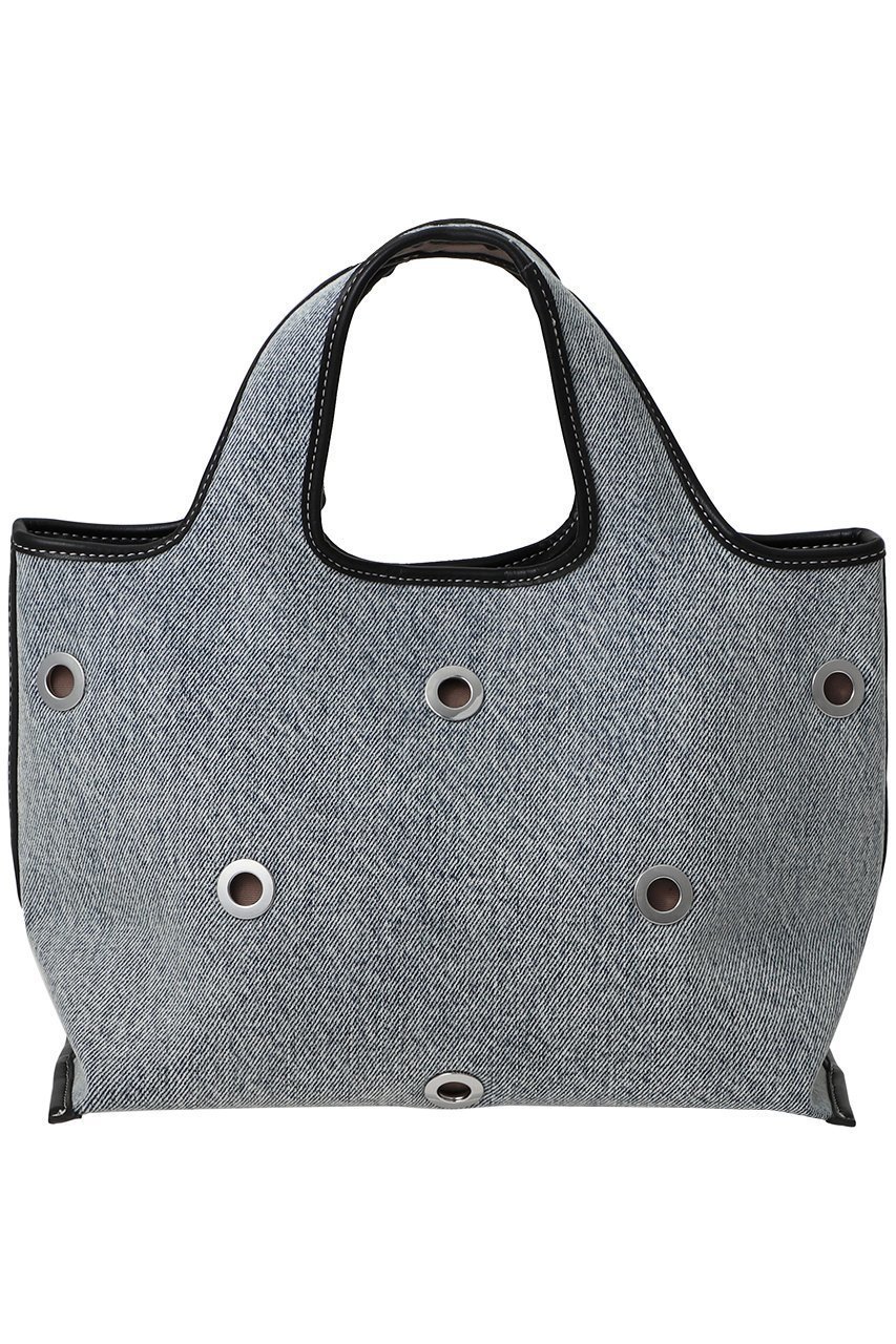 【スリーワン フィリップリム/3.1 Phillip Lim】のDENIM MINI MARKET WITH GROMMETS トートバッグ 人気、トレンドファッション・服の通販 founy(ファニー) 　ファッション　Fashion　レディースファッション　Fashion for Women　バッグ　Bags　ウォッシュ　Washed Finish　シルバー　Silver, Metallic Silver　スタッズ　Studs, Metal Accents　旅行　Travel　other-3|ID: prp329100004577644 ipo3291000000035790304