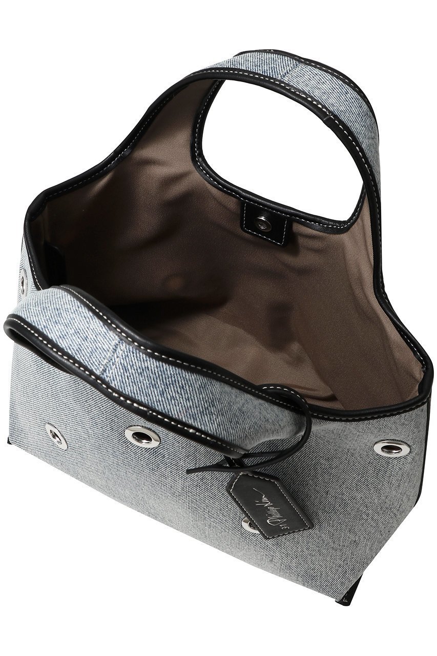 【スリーワン フィリップリム/3.1 Phillip Lim】のDENIM MINI MARKET WITH GROMMETS トートバッグ 人気、トレンドファッション・服の通販 founy(ファニー) 　ファッション　Fashion　レディースファッション　Fashion for Women　バッグ　Bags　ウォッシュ　Washed Finish　シルバー　Silver, Metallic Silver　スタッズ　Studs, Metal Accents　旅行　Travel　other-5|ID: prp329100004577644 ipo3291000000035790306