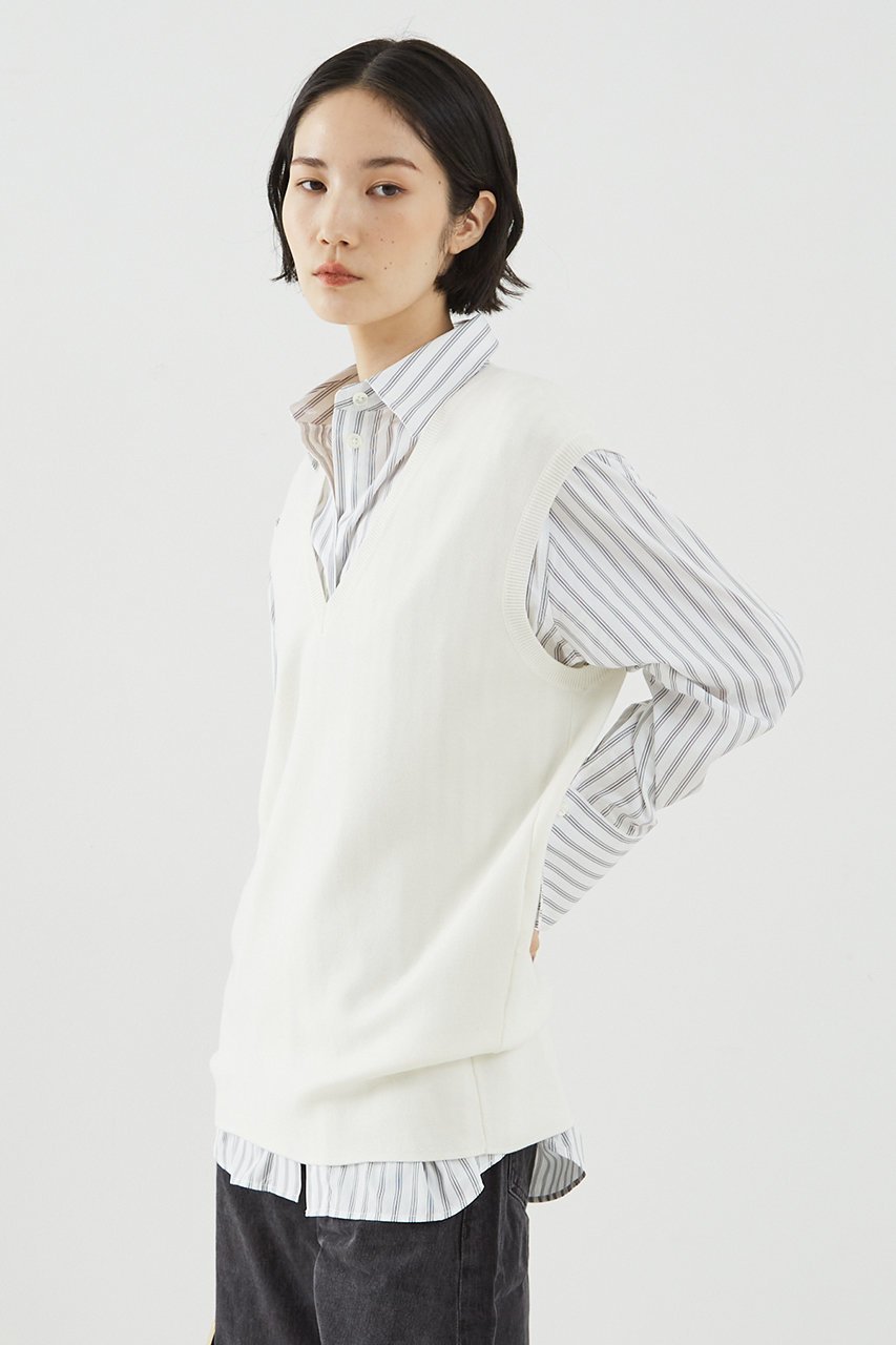【ザ ストア バイ シー/THE STORE by C】のスムースロングニットベスト 人気、トレンドファッション・服の通販 founy(ファニー) 　ファッション　Fashion　レディースファッション　Fashion for Women　トップス・カットソー　Cut & Sew Tops　ニット　Knit Tops & Sweaters　ベスト&ジレ / 重ね着スタイル　Vests & Gilets　カジュアルプルオーバー・ニットトップス　Pullovers & Knit Tops / Casual Pullovers　ベスト　Vest, Waistcoat　秋　Autumn　 other-1|ID: prp329100004577647 ipo3291000000032958751