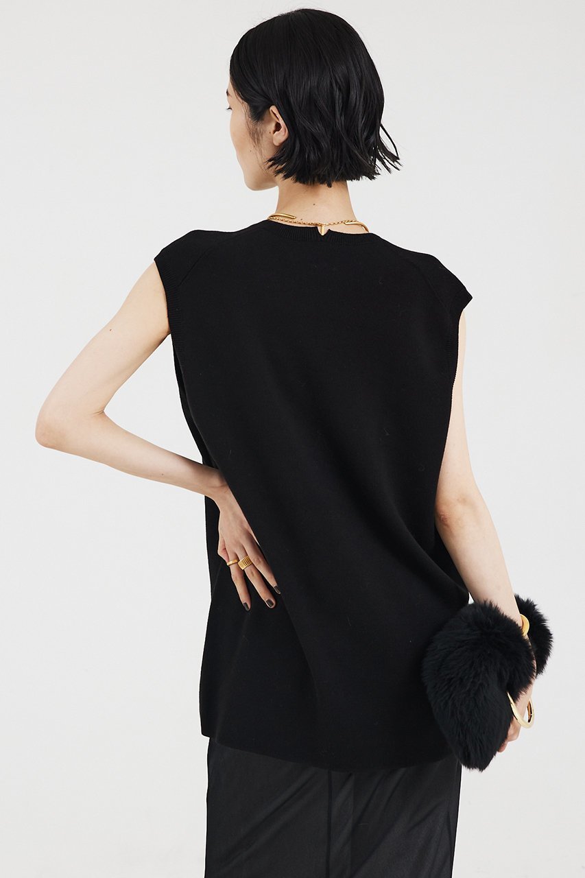 【ザ ストア バイ シー/THE STORE by C】のスムースロングニットベスト 人気、トレンドファッション・服の通販 founy(ファニー) 　ファッション　Fashion　レディースファッション　Fashion for Women　トップス・カットソー　Cut & Sew Tops　ニット　Knit Tops & Sweaters　ベスト&ジレ / 重ね着スタイル　Vests & Gilets　カジュアルプルオーバー・ニットトップス　Pullovers & Knit Tops / Casual Pullovers　ベスト　Vest, Waistcoat　秋　Autumn　other-4|ID: prp329100004577647 ipo3291000000032958770