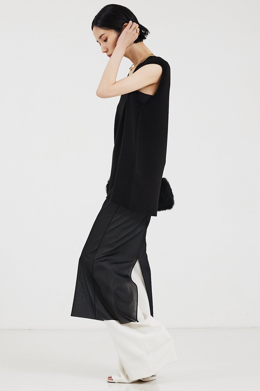 【ザ ストア バイ シー/THE STORE by C】のスムースロングニットベスト 人気、トレンドファッション・服の通販 founy(ファニー) 　ファッション　Fashion　レディースファッション　Fashion for Women　トップス・カットソー　Cut & Sew Tops　ニット　Knit Tops & Sweaters　ベスト&ジレ / 重ね着スタイル　Vests & Gilets　カジュアルプルオーバー・ニットトップス　Pullovers & Knit Tops / Casual Pullovers　ベスト　Vest, Waistcoat　秋　Autumn　other-6|ID: prp329100004577647 ipo3291000000035260580