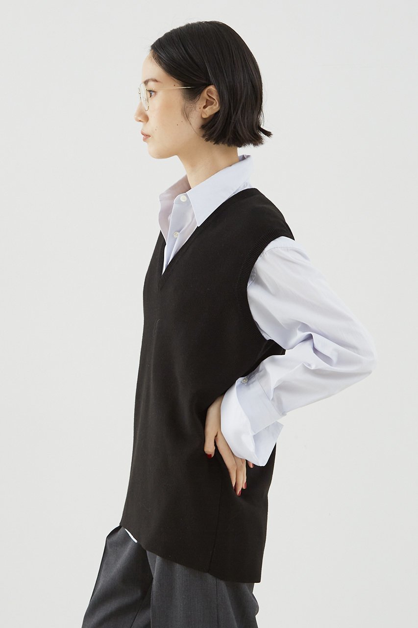 【ザ ストア バイ シー/THE STORE by C】のスムースロングニットベスト 人気、トレンドファッション・服の通販 founy(ファニー) 　ファッション　Fashion　レディースファッション　Fashion for Women　トップス・カットソー　Cut & Sew Tops　ニット　Knit Tops & Sweaters　ベスト&ジレ / 重ね着スタイル　Vests & Gilets　カジュアルプルオーバー・ニットトップス　Pullovers & Knit Tops / Casual Pullovers　ベスト　Vest, Waistcoat　秋　Autumn　other-7|ID: prp329100004577647 ipo3291000000036092075