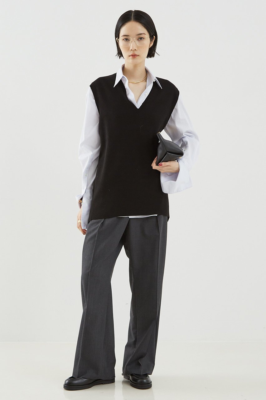 【ザ ストア バイ シー/THE STORE by C】のスムースロングニットベスト 人気、トレンドファッション・服の通販 founy(ファニー) 　ファッション　Fashion　レディースファッション　Fashion for Women　トップス・カットソー　Cut & Sew Tops　ニット　Knit Tops & Sweaters　ベスト&ジレ / 重ね着スタイル　Vests & Gilets　カジュアルプルオーバー・ニットトップス　Pullovers & Knit Tops / Casual Pullovers　ベスト　Vest, Waistcoat　秋　Autumn　other-8|ID: prp329100004577647 ipo3291000000036092076