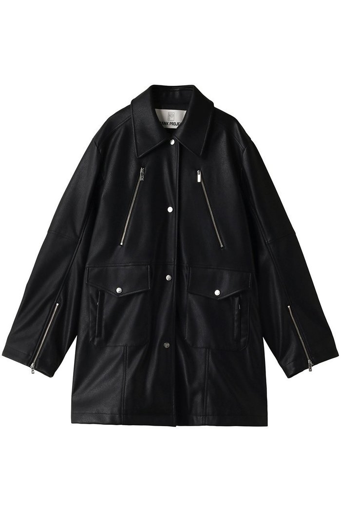 【プランク プロジェクト/PRANK PROJECT】の【UNISEX】フェイクレザーミドルコート / faux Leather Middle Coat インテリア・キッズ・メンズ・レディースファッション・服の通販 founy(ファニー) https://founy.com/ ファッション Fashion レディースファッション Fashion for Women アウター Coat / Outerwear Collection コート・ロングコート・ピーコート Long Coats, Peacoats & More ユニセックス Unisex, Genderless ミドル Middle Length, Mid Height メタル Metal, Metal Parts リアル Real, Realistic ロング Long, Long-Length 今季 This Season, Current Season 冬 Winter / This Winter |ID: prp329100004577654 ipo3291000000034422487