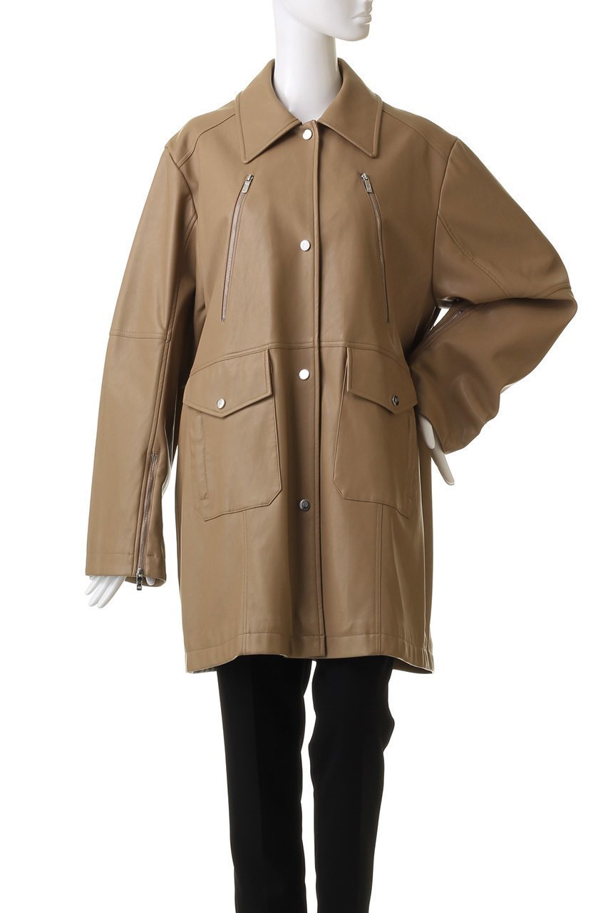 【プランク プロジェクト/PRANK PROJECT】の【UNISEX】フェイクレザーミドルコート / faux Leather Middle Coat 人気、トレンドファッション・服の通販 founy(ファニー) 　ファッション　Fashion　レディースファッション　Fashion for Women　アウター　Coat / Outerwear Collection　コート・ロングコート・ピーコート　Long Coats, Peacoats & More　ユニセックス　Unisex, Genderless　ミドル　Middle Length, Mid Height　メタル　Metal, Metal Parts　リアル　Real, Realistic　ロング　Long, Long-Length　今季　This Season, Current Season　冬　Winter / This Winter　other-2|ID: prp329100004577654 ipo3291000000035687391