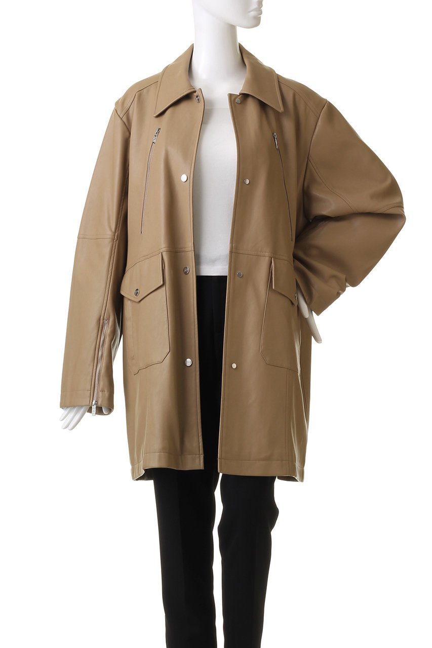 【プランク プロジェクト/PRANK PROJECT】の【UNISEX】フェイクレザーミドルコート / faux Leather Middle Coat 人気、トレンドファッション・服の通販 founy(ファニー) 　ファッション　Fashion　レディースファッション　Fashion for Women　アウター　Coat / Outerwear Collection　コート・ロングコート・ピーコート　Long Coats, Peacoats & More　ユニセックス　Unisex, Genderless　ミドル　Middle Length, Mid Height　メタル　Metal, Metal Parts　リアル　Real, Realistic　ロング　Long, Long-Length　今季　This Season, Current Season　冬　Winter / This Winter　other-8|ID: prp329100004577654 ipo3291000000035687397