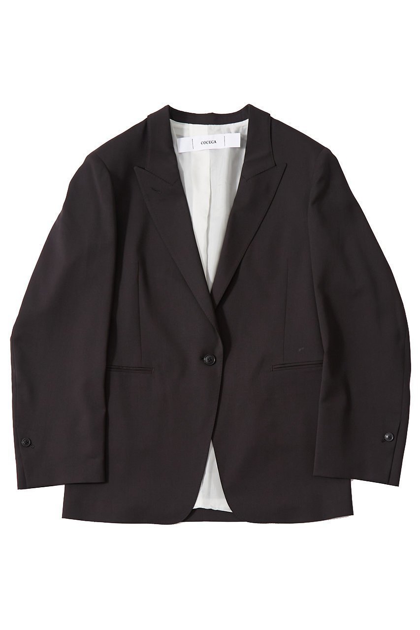 【ザ ストア バイ シー/THE STORE by C】のテーラードジャケット インテリア・キッズ・メンズ・レディースファッション・服の通販 founy(ファニー) 　ファッション　Fashion　レディースファッション　Ladies' Fashion Online　アウター　Coat Outerwear　ジャケット　Jackets　テーラードジャケット　Tailored Jackets　ジャケット　Jacket　スタンド　Stand　バランス　Balance　フラップ　Flap　ポケット　Pocket　リラックス　Relax　チョコ|ID: prp329100004577656 ipo3291000000032423909