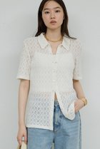 【ガリャルダガランテ/GALLARDAGALANTE】の【セットアップ対応】レースポロカーデ 人気、トレンドファッション・服の通販 founy(ファニー) ファッション Fashion レディースファッション Fashion for Women トップス・カットソー Cut & Sew Tops カーディガン・羽織り Layered Style Cardigans シャツ・ブラウス・オフィスカジュアル Elegant Blouses & Button-Ups ロングTシャツ・Tシャツ Longline T-Shirts & Tees カットソー・ベーシックTシャツ Cut-and-Sewn Tops / Stretch Tees & Basics おすすめ Recommended / Our Picks カーディガン Cardigan, Knitwear セットアップ Set-Up, Coordinated Outfit バランス Balance, Style Balance レース Lace, Lace Fabric 再入荷 Restock / Back in Stock thumbnail ホワイト|ID: prp329100004577686 ipo3291000000032840963