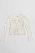 【プランク プロジェクト/PRANK PROJECT】のペプラムボウトップ / Peplum Bow Top IVR(アイボリー)|ID: prp329100004577695 ipo3291000000032424188