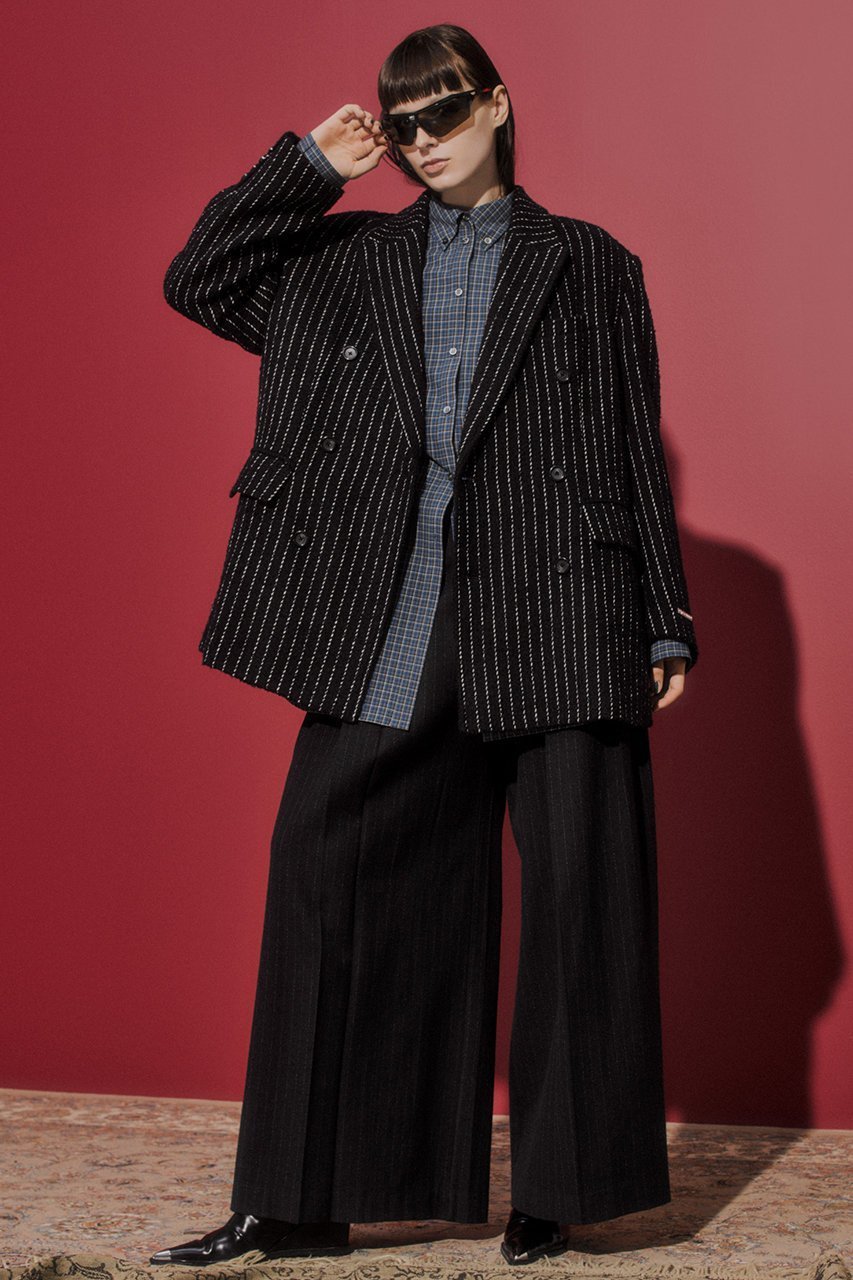 【プランク プロジェクト/PRANK PROJECT】のスーパーハイウエストパンツ / Super High Waist Pants 人気、トレンドファッション・服の通販 founy(ファニー) 　ファッション　Fashion　レディースファッション　Fashion for Women　パンツ　Pants & Trousers　アンゴラ　Angora Knitwear　シルク　Silk, 100% Silk　ストライプ　Stripe, Striped Pattern　セットアップ　Set-Up, Coordinated Outfit　チェック　Check, Plaid, Tartan　ワッシャー　Washer, Crinkled Finish　other-4|ID: prp329100004577699 ipo3291000000032818140