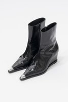 【プランク プロジェクト/PRANK PROJECT】のポインテッドショートブーツ / Pointed Short Boots 人気、トレンドファッション・服の通販 founy(ファニー) ファッション Fashion レディースファッション Fashion for Women ガラス Glass, Glassware キャップ Cap, Baseball Cap クッション Cushion, Throw Pillow ショート Short, Short Length シンプル Simple, Minimal メタル Metal, Metal Parts 今季 This Season, Current Season |ID:prp329100004577702