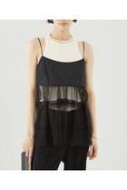 【ザ ストア バイ シー/THE STORE by C】のプリーツチュールキャミソール ブラック|ID: prp329100004577704 ipo3291000000032424252