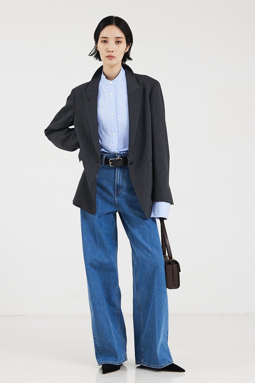 【ザ ストア バイ シー/THE STORE by C】のタキシードシャツ 人気、トレンドファッション・服の通販 founy(ファニー) 　ファッション　Fashion　レディースファッション　Fashion for Women　トップス・カットソー　Cut & Sew Tops　シャツ・ブラウス・オフィスカジュアル　Elegant Blouses & Button-Ups　インナー　Innerwear　カフス　Cuff Design　ジャケット　Jacket, Outerwear　ストライプ　Stripe, Striped Pattern　スリーブ　Sleeve, Long Sleeve / Short Sleeve　ベーシック　Basic, Essential　ロング　Long, Long-Length　無地　Plain, Solid Color　other-7|ID: prp329100004577708 ipo3291000000032904502