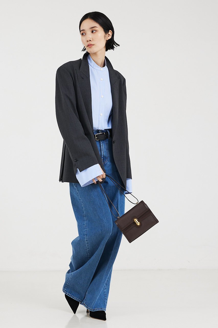 【ザ ストア バイ シー/THE STORE by C】のタキシードシャツ 人気、トレンドファッション・服の通販 founy(ファニー) 　ファッション　Fashion　レディースファッション　Fashion for Women　トップス・カットソー　Cut & Sew Tops　シャツ・ブラウス・オフィスカジュアル　Elegant Blouses & Button-Ups　インナー　Innerwear　カフス　Cuff Design　ジャケット　Jacket, Outerwear　ストライプ　Stripe, Striped Pattern　スリーブ　Sleeve, Long Sleeve / Short Sleeve　ベーシック　Basic, Essential　ロング　Long, Long-Length　無地　Plain, Solid Color　other-8|ID: prp329100004577708 ipo3291000000032904505