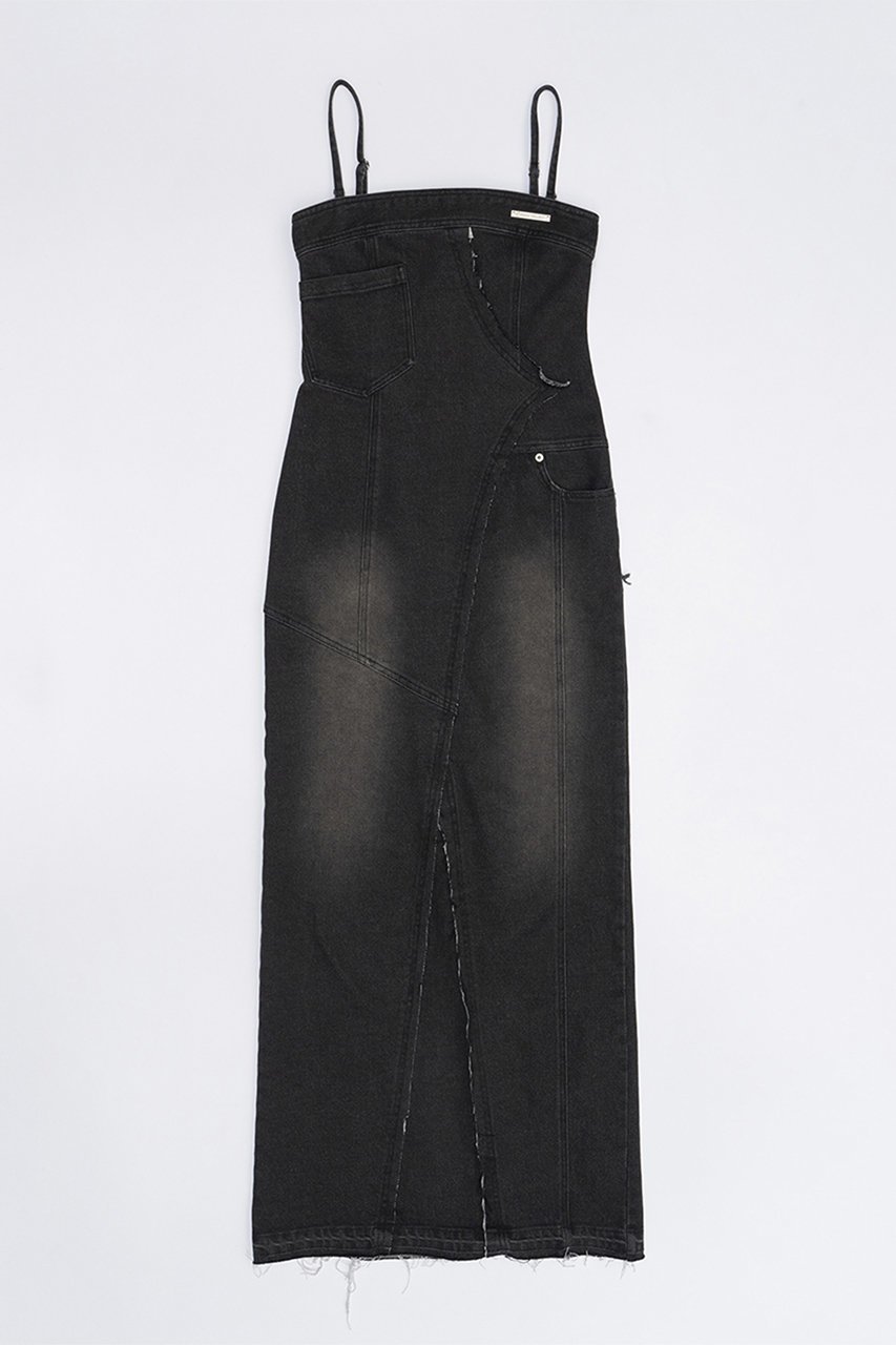 【プランク プロジェクト/PRANK PROJECT】のデニムベアワンピース / Denim Bare Dress インテリア・キッズ・メンズ・レディースファッション・服の通販 founy(ファニー) 　ファッション　Fashion　レディースファッション　Fashion for Women　ワンピース　Dresses　フォーマル・パーティードレス・結婚式用ドレス　Elegant & Casual Dresses　チュニック　Tunic Tops & Dresses　おすすめ　Recommended / Our Picks　インナー　Innerwear　コンパクト　Compact, Small Size　ストレッチ　Stretch, Stretchy Fabric　タンク　Tank Top, Sleeveless Top　チュニック　Tunic, Long Top　デニム　Denim, Jeans Material　マキシ　Maxi, Full Length　ロング　Long, Long-Length　BLK(ブラック)|ID: prp329100004577711 ipo3291000000032894589