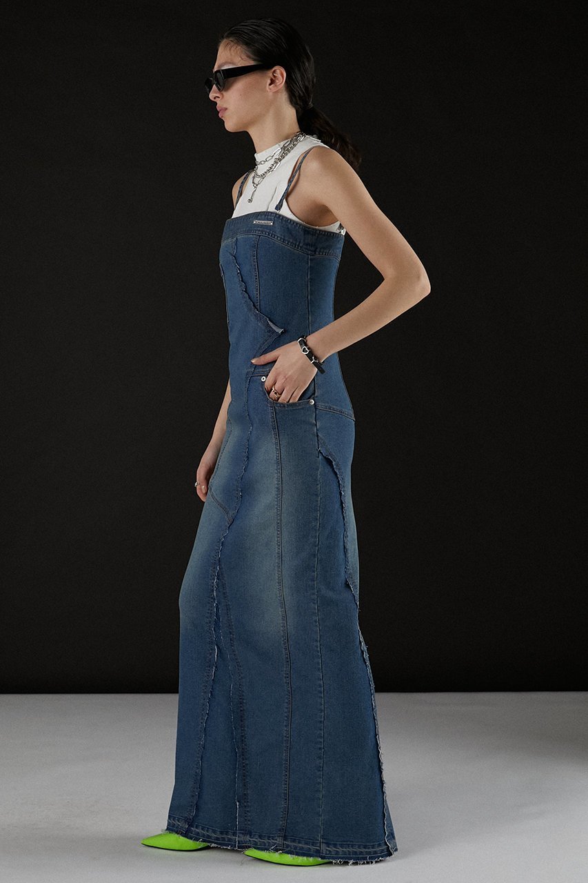 【プランク プロジェクト/PRANK PROJECT】のデニムベアワンピース / Denim Bare Dress 人気、トレンドファッション・服の通販 founy(ファニー)  ファッション Fashion レディースファッション Fashion for Women ワンピース Dresses フォーマル・パーティードレス・結婚式用ドレス Elegant & Casual Dresses チュニック Tunic Tops & Dresses おすすめ Recommended / Our Picks インナー Innerwear コンパクト Compact, Small Size ストレッチ Stretch, Stretchy Fabric タンク Tank Top, Sleeveless Top チュニック Tunic, Long Top デニム Denim, Jeans Material マキシ Maxi, Full Length ロング Long, Long-Length other-4|ID: prp329100004577711 ipo3291000000034421854