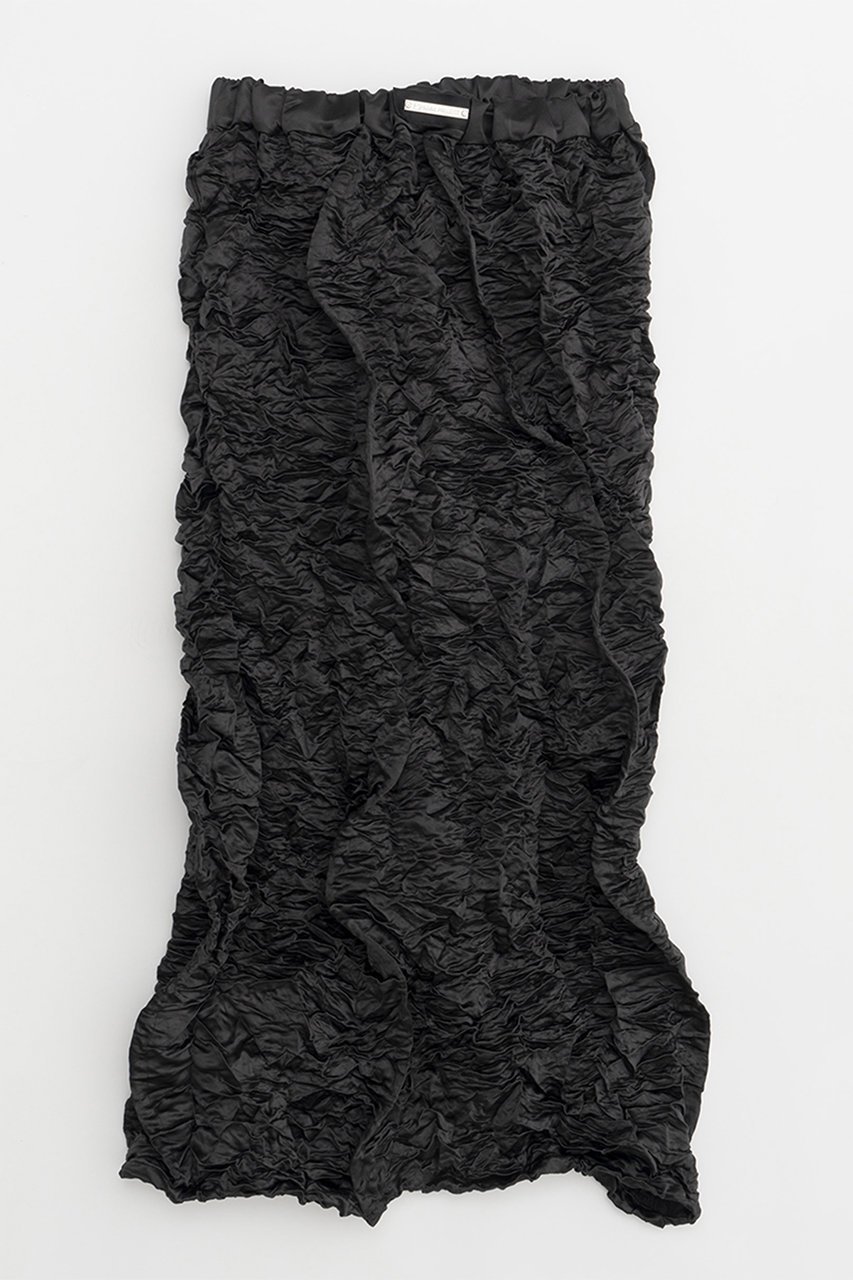 【プランク プロジェクト/PRANK PROJECT】のワイヤーワッシャースカート / Wire Washed Skirt インテリア・キッズ・メンズ・レディースファッション・服の通販 founy(ファニー) ファッション Fashion レディースファッション Fashion for Women スカート Skirts ロングスカート Long Skirts / Maxi & Midi Skirts おすすめ Recommended / Our Picks サテン Satin, Glossy Fabric ストレート Straight, Straight Cut スリット Slit, Slit Detail セットアップ Set-Up, Coordinated Outfit フォルム Silhouette, Form フロント Front, Front Design プリーツ Pleats, Pleated ロング Long, Long-Length ワイヤー Wire, Wired Bra エレガント 上品 Elegant BLK(ブラック)|ID: prp329100004577713 ipo3291000000034423869