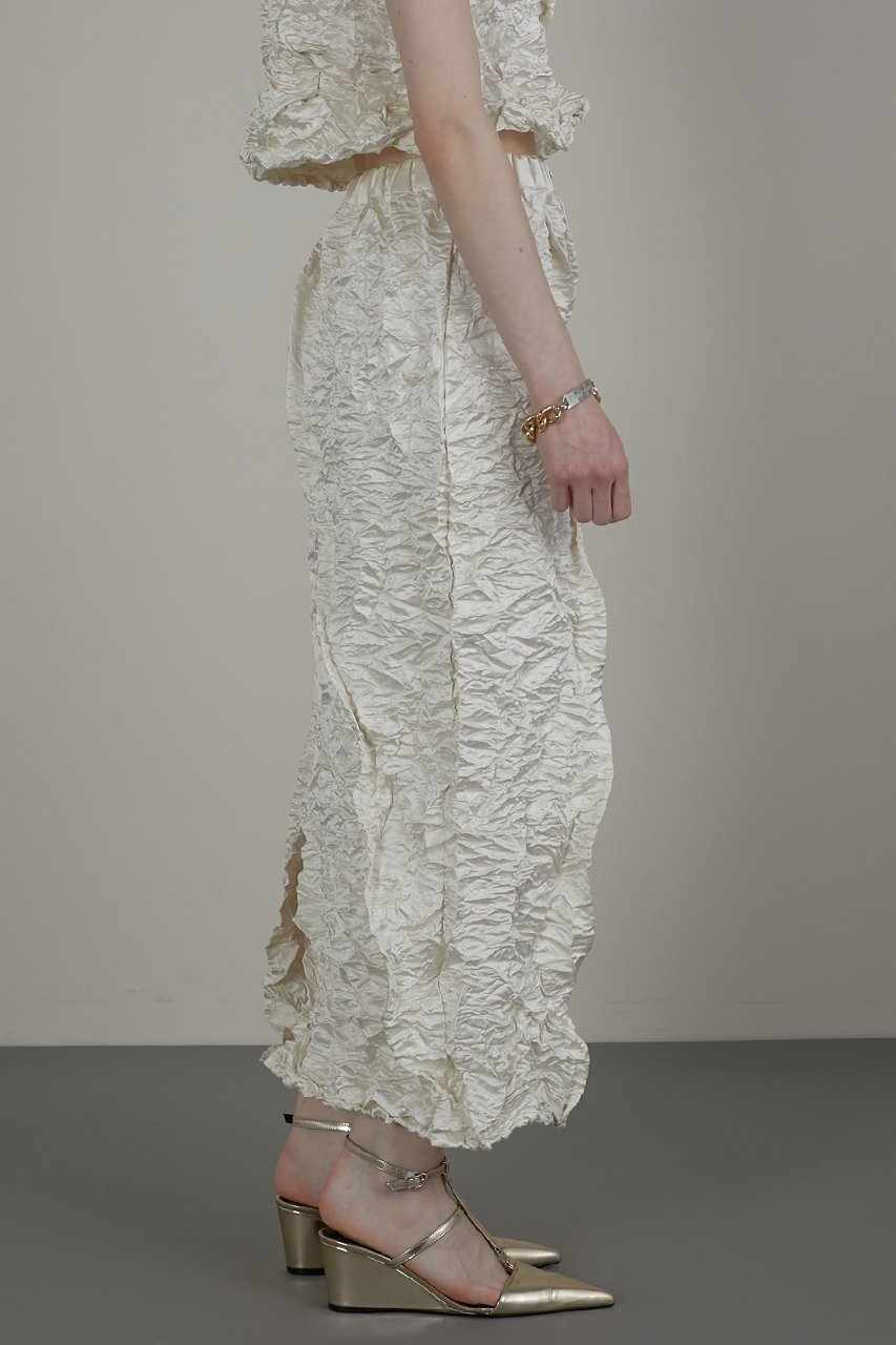 【プランク プロジェクト/PRANK PROJECT】のワイヤーワッシャースカート / Wire Washed Skirt 人気、トレンドファッション・服の通販 founy(ファニー) ファッション Fashion レディースファッション Fashion for Women スカート Skirts ロングスカート Long Skirts / Maxi & Midi Skirts おすすめ Recommended / Our Picks サテン Satin, Glossy Fabric ストレート Straight, Straight Cut スリット Slit, Slit Detail セットアップ Set-Up, Coordinated Outfit フォルム Silhouette, Form フロント Front, Front Design プリーツ Pleats, Pleated ロング Long, Long-Length ワイヤー Wire, Wired Bra エレガント 上品 Elegant other-7|ID: prp329100004577713 ipo3291000000034423876