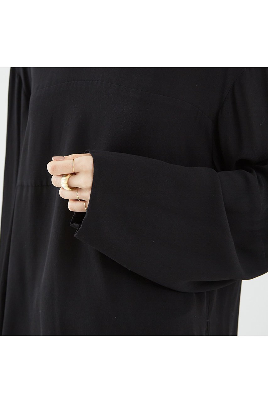 【ザ ストア バイ シー/THE STORE by C】の製品染めブラウス 人気、トレンドファッション・服の通販 founy(ファニー) 　ファッション　Fashion　レディースファッション　Fashion for Women　トップス・カットソー　Cut & Sew Tops　シャツ・ブラウス・オフィスカジュアル　Elegant Blouses & Button-Ups　シンプル　Simple, Minimal　スリーブ　Sleeve, Long Sleeve / Short Sleeve　リボン　Ribbon, Bow　ロング　Long, Long-Length　other-8|ID: prp329100004577720 ipo3291000000032908216