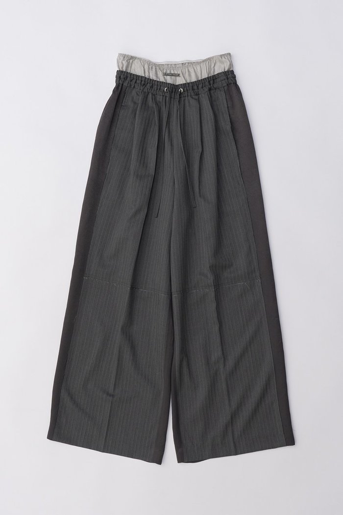 【プランク プロジェクト/PRANK PROJECT】のダブルウエストパンツ / Double Waisted Pants インテリア・キッズ・メンズ・レディースファッション・服の通販 founy(ファニー) https://founy.com/ ファッション Fashion レディースファッション Fashion for Women パンツ Pants & Trousers インナー Innerwear コンビ Combo, Combination Style サテン Satin, Glossy Fabric シャドー Shadow, Subtle Pattern ショーツ Shorts, Short Pants ストライプ Stripe, Striped Pattern セットアップ Set-Up, Coordinated Outfit |ID: prp329100004577723 ipo3291000000034423293