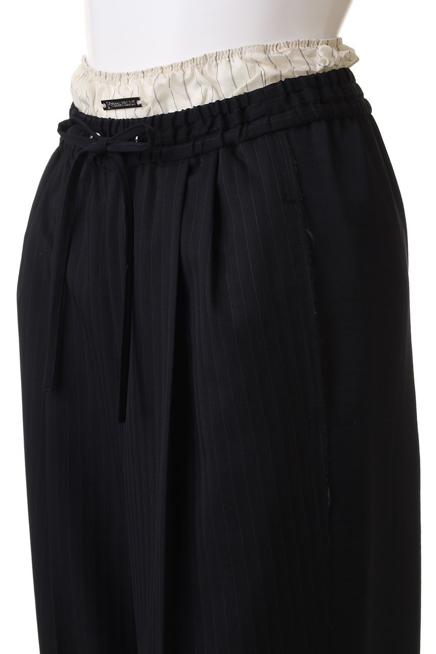 【プランク プロジェクト/PRANK PROJECT】のダブルウエストパンツ / Double Waisted Pants 人気、トレンドファッション・服の通販 founy(ファニー) ファッション Fashion レディースファッション Fashion for Women パンツ Pants & Trousers インナー Innerwear コンビ Combo, Combination Style サテン Satin, Glossy Fabric シャドー Shadow, Subtle Pattern ショーツ Shorts, Short Pants ストライプ Stripe, Striped Pattern セットアップ Set-Up, Coordinated Outfit other-5|ID: prp329100004577723 ipo3291000000034423299