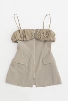 【プランク プロジェクト/PRANK PROJECT】のメランジフロントジップチュニック / Melange Front Zip Tunic BGE(ベージュ)|ID: prp329100004577725 ipo3291000000034422003