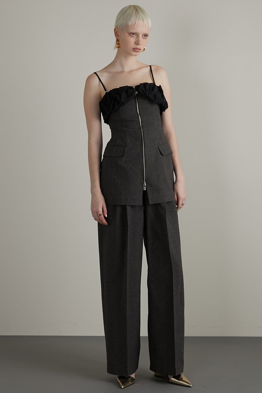 【プランク プロジェクト/PRANK PROJECT】のメランジフロントジップチュニック / Melange Front Zip Tunic 人気、トレンドファッション・服の通販 founy(ファニー)  ファッション Fashion レディースファッション Fashion for Women ワンピース Dresses チュニック Tunic Tops & Dresses おすすめ Recommended / Our Picks インナー Innerwear スリット Slit, Slit Detail セットアップ Set-Up, Coordinated Outfit タフタ Taffeta, Structured Fabric タンク Tank Top, Sleeveless Top タンブラー Tumbler, Travel Mug チュニック Tunic, Long Top ネップ Nepp, Slub Yarn フォルム Silhouette, Form リアル Real, Realistic other-2|ID: prp329100004577725 ipo3291000000034422005