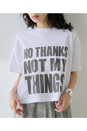 【ウィムガゼット/Whim Gazette】 NO THANKS ロゴTシャツ人気、トレンドファッション・服の通販 founy(ファニー) ファッション Fashion レディースファッション WOMEN トップス・カットソー Tops/Tshirt シャツ/ブラウス Shirts/Blouses ロング / Tシャツ T-Shirts カットソー Cut and Sewn おすすめ Recommend コンパクト Compact ショート Short スラックス Slacks スリーブ Sleeve フロント Front プリント Print ベーシック Basic ボトム Bottom ロング Long NEW・新作・新着・新入荷 New Arrivals |ID:prp329100004577737