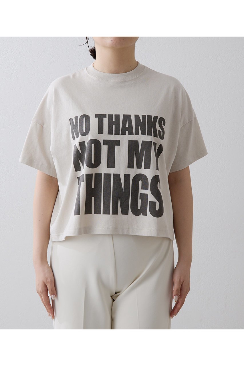 【ウィムガゼット/Whim Gazette】のNO THANKS ロゴTシャツ 人気、トレンドファッション・服の通販 founy(ファニー) 　ファッション　Fashion　レディースファッション　WOMEN　トップス・カットソー　Tops/Tshirt　シャツ/ブラウス　Shirts/Blouses　ロング / Tシャツ　T-Shirts　カットソー　Cut and Sewn　おすすめ　Recommend　コンパクト　Compact　ショート　Short　スラックス　Slacks　スリーブ　Sleeve　フロント　Front　プリント　Print　ベーシック　Basic　ボトム　Bottom　ロング　Long　NEW・新作・新着・新入荷　New Arrivals　other-7|ID: prp329100004577737 ipo3291000000032424480