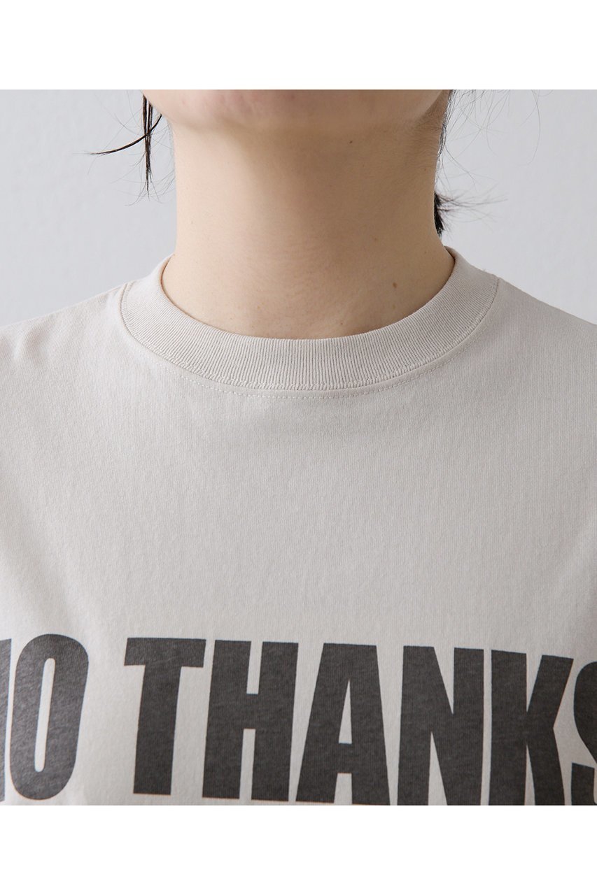 【ウィムガゼット/Whim Gazette】のNO THANKS ロゴTシャツ 人気、トレンドファッション・服の通販 founy(ファニー) 　ファッション　Fashion　レディースファッション　WOMEN　トップス・カットソー　Tops/Tshirt　シャツ/ブラウス　Shirts/Blouses　ロング / Tシャツ　T-Shirts　カットソー　Cut and Sewn　おすすめ　Recommend　コンパクト　Compact　ショート　Short　スラックス　Slacks　スリーブ　Sleeve　フロント　Front　プリント　Print　ベーシック　Basic　ボトム　Bottom　ロング　Long　NEW・新作・新着・新入荷　New Arrivals　other-8|ID: prp329100004577737 ipo3291000000032424481