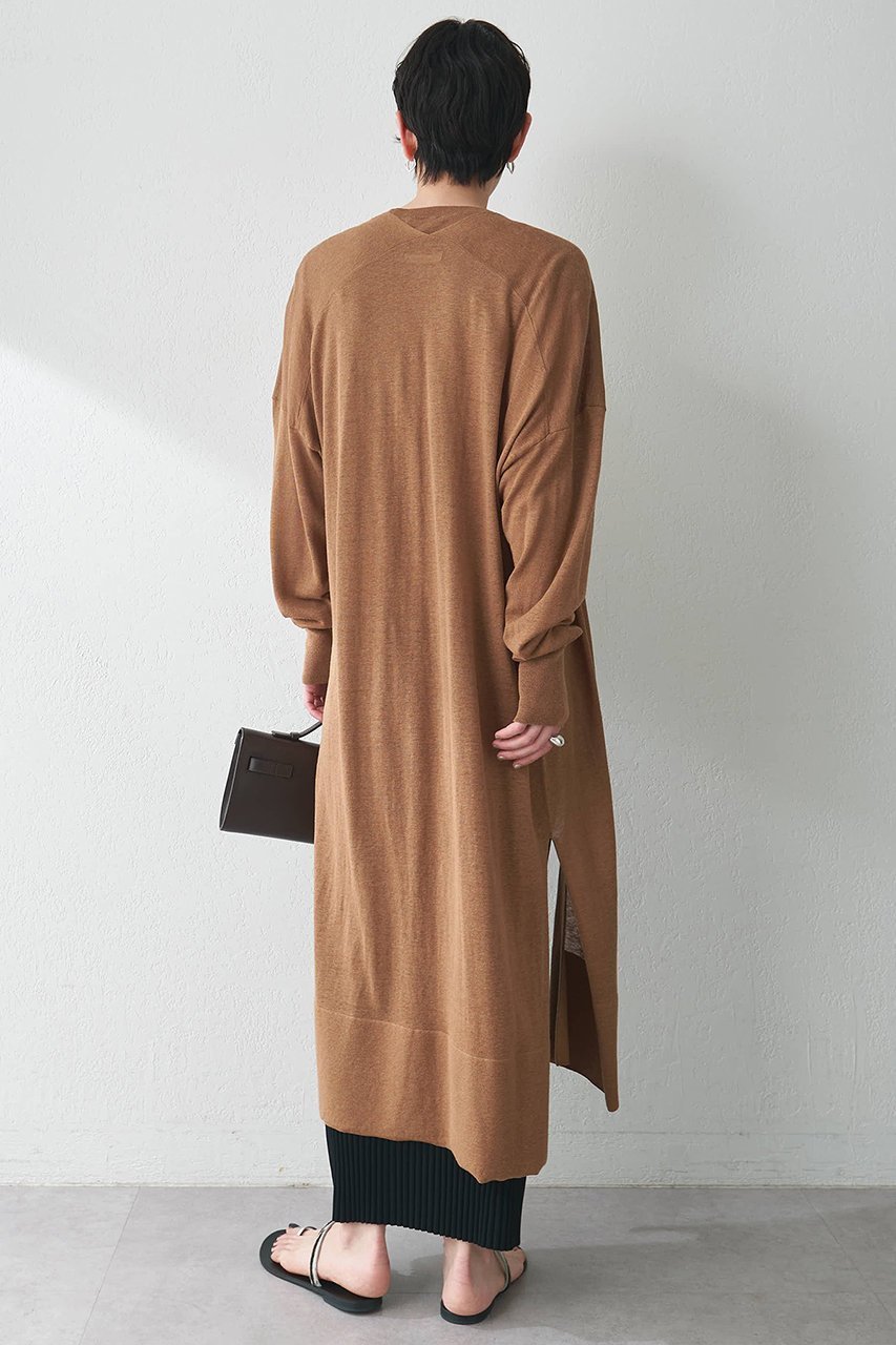 【ウィムガゼット/Whim Gazette】のリネンシルクロングカーディガン 人気、トレンドファッション・服の通販 founy(ファニー) 　ファッション　Fashion　レディースファッション　WOMEN　トップス・カットソー　Tops/Tshirt　ニット　Knit Tops　カーディガン　Cardigans　おすすめ　Recommend　アンサンブル　Ensemble　カーディガン　Cardigan　サマー　Summer　シルク　Silk　スリット　Slit　ベーシック　Basic　リネン　Linen　リラックス　Relax　ロング　Long　エレガント 上品　Elegant　夏　Summer　NEW・新作・新着・新入荷　New Arrivals　other-4|ID: prp329100004577743 ipo3291000000032424531